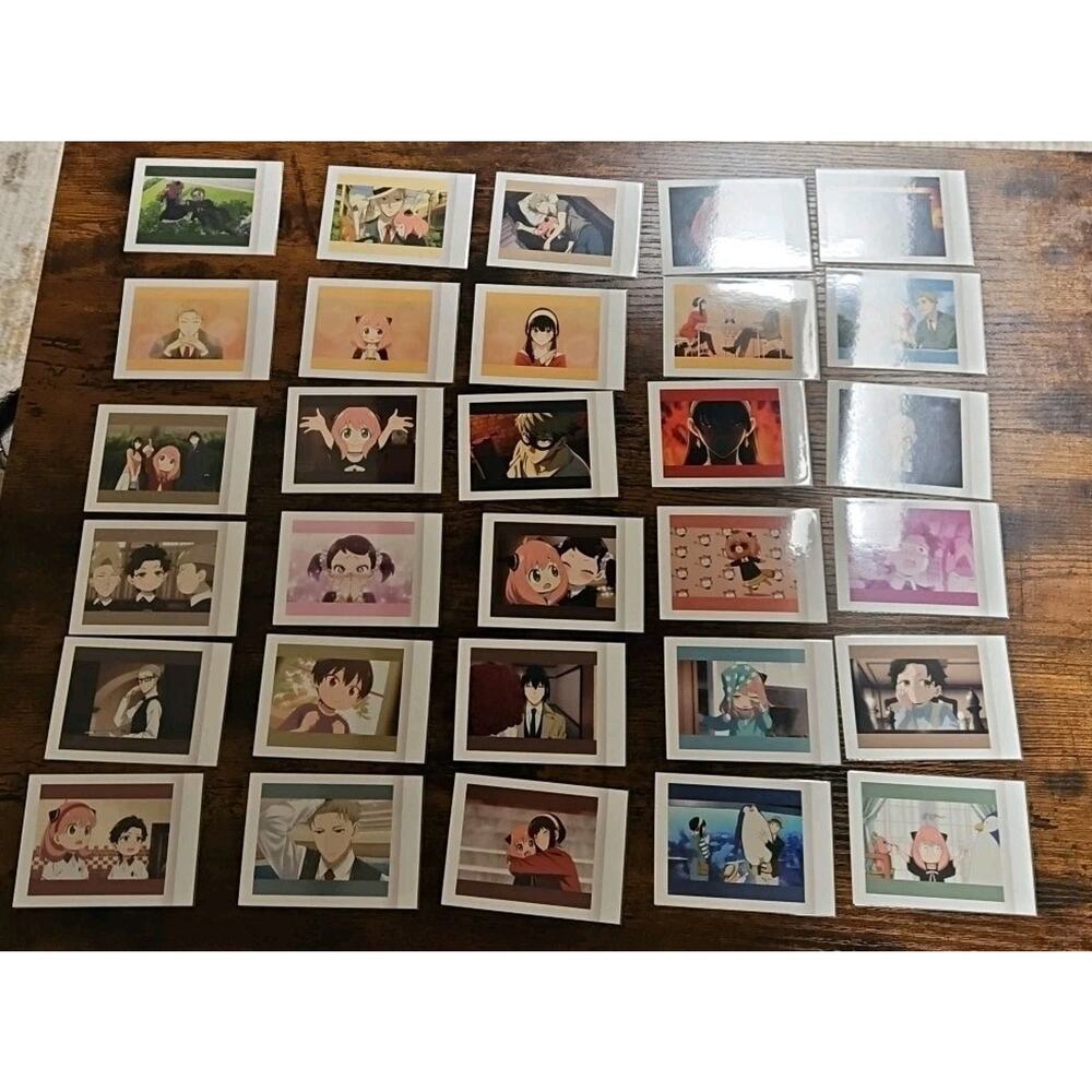 SPY x FAMILY Set Of 30 Collectable Snapshot Poloroid Cards (Not Complete)‎